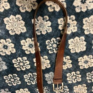 Roots Brown Leather Belt